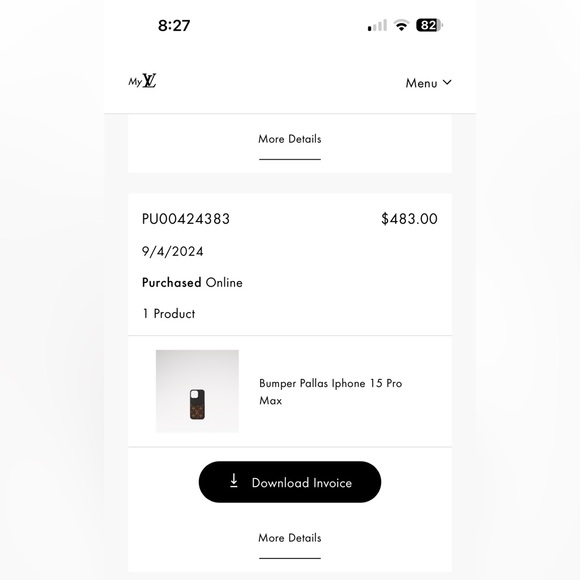 LOUIS VUITTON IPHONE 15 PRO MAX CASE - Picture 9 of 9